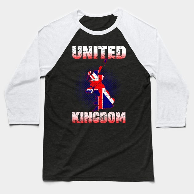 United Kingdom Baseball T-Shirt by Mila46